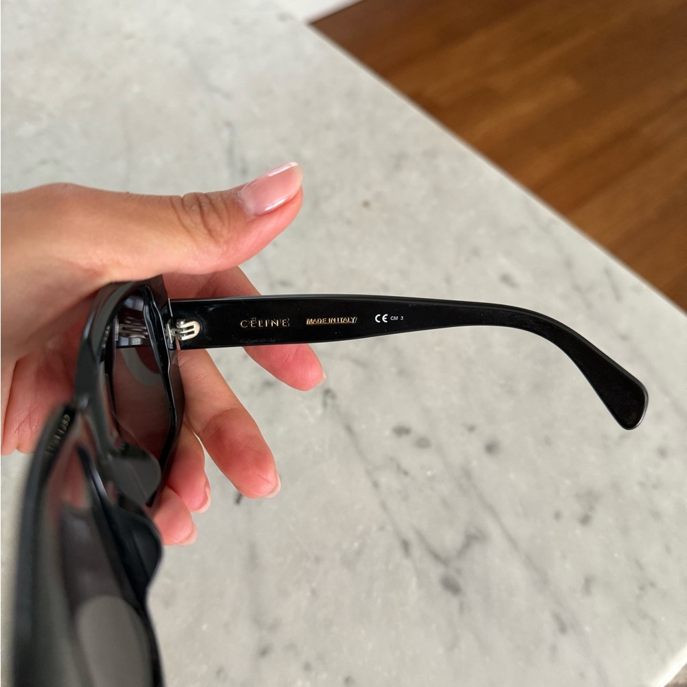 Celine Chic Black Square Oversized Sunglasses - image 6